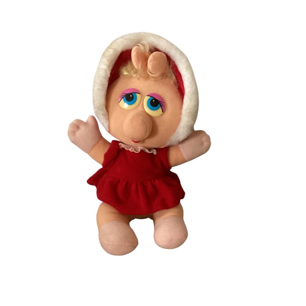 Baby Miss Piggy Sesame Street 11" Plush Vintage 1987